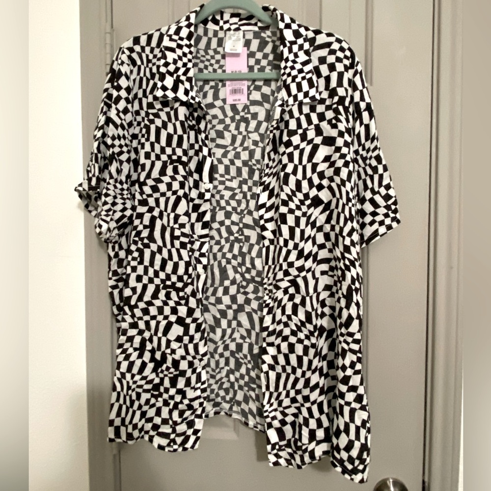 NWT Checkered Button Up Shirt